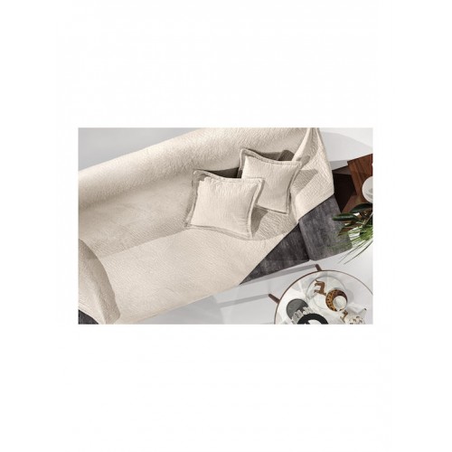 Guy Laroche Avon Two-Seater Sofa Throw 170x250cm Sand with pillowcase 45x45 100% Polyester