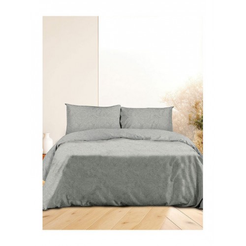 Sunshine Flannel 2040 Set Super Double Bed Sheets 230x250cm Grey, Sunshine 100% cotton