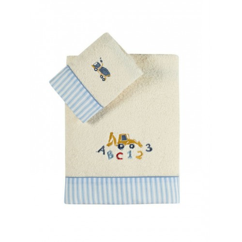 Kentia ABC Set Ecru/Ciel Baby Towels 400gr/m² 100% Cotton