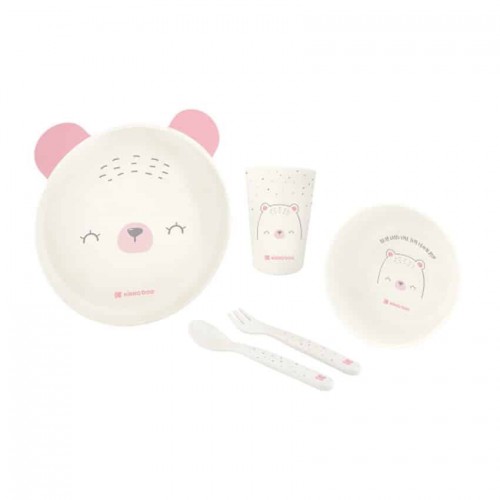 Kikka Boo Boo set bear with me pink made of pink 5pcs for 6+ months