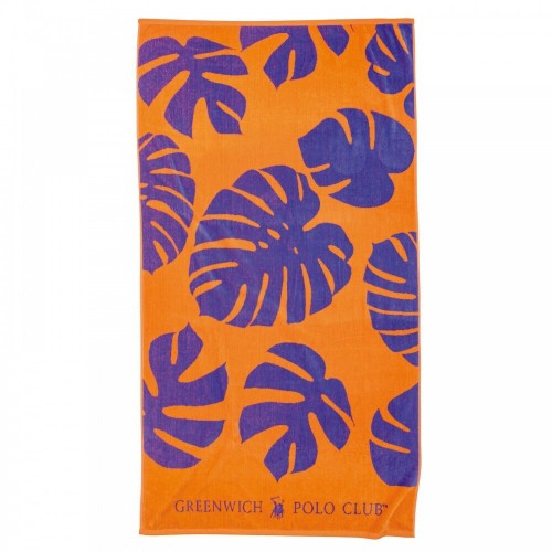 Greenwich Polo Club 3774 Purple Sea towel, orange 180x90cm 100% Cotton