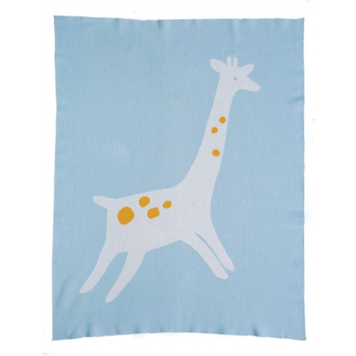 Baby Baby Hug 75x90 Zoo Blue from 100%Cotton